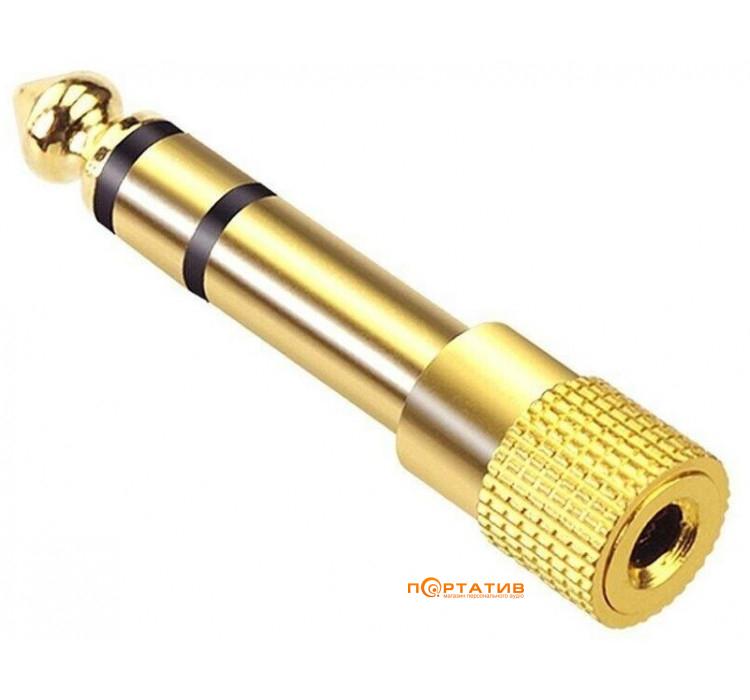 Beyerdynamic Jack adaptor plugged 3,5mm socket to 6,3mm jack gold (529102)
