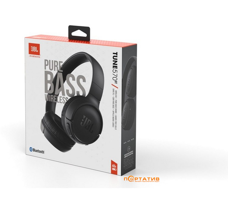 Навушники JBL T570 Black (JBLT570BTBLKEU)