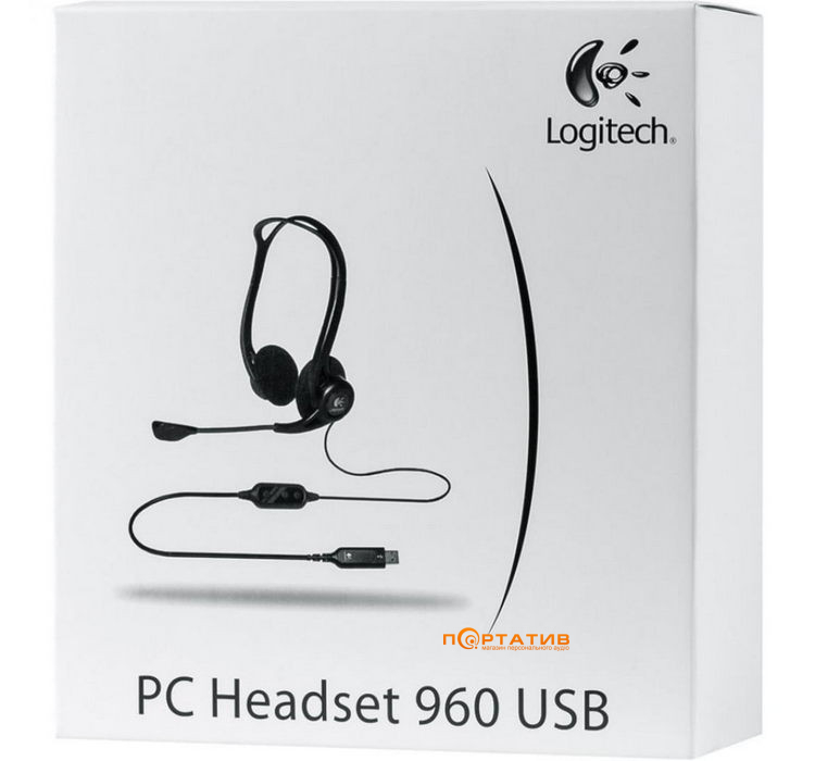 Гарнітура Logitech PC 960 Headset USB (981-000100)