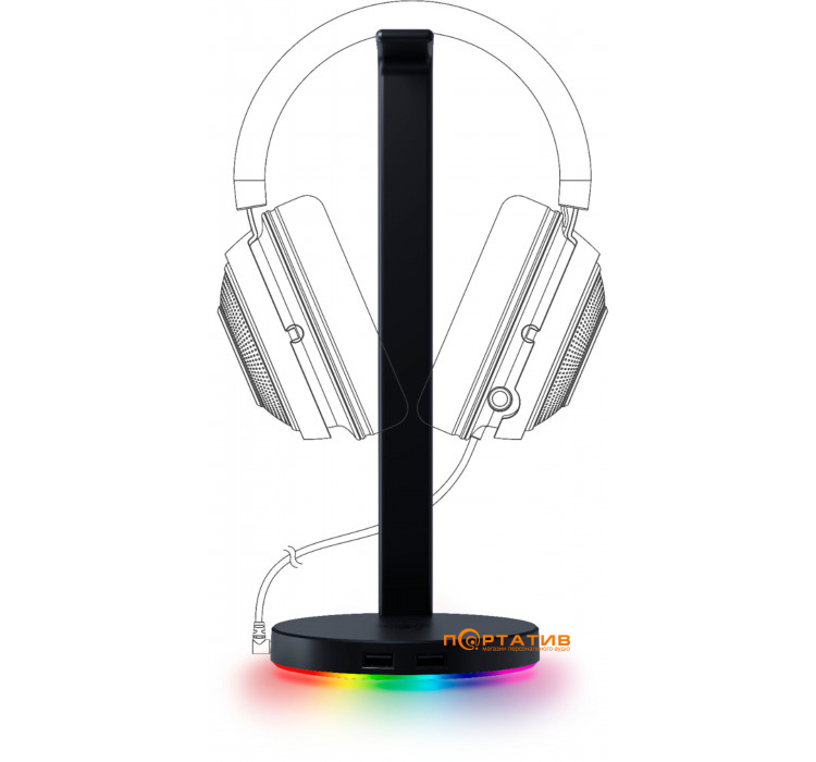 Підставка для навушників Razer Base Station V2 Chroma (RC21-01510100-R3M1)