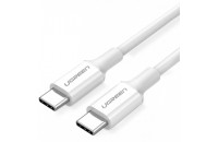 Кабелі та перехідники UGREEN US300 Type-C - Type-C 100W 5A Cable 1 m White (60551)