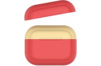 Аксессуары для наушников AHASTYLE Two Color Silicone Case for Apple AirPods Pro Red/Yellow (AHA-0P200-RRY)