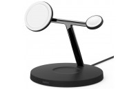 Зарядные устройства Belkin 3in1 MagSafe Wireless Charger Black (WIZ017VFBK)