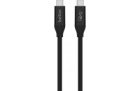 Кабелі та перехідники Belkin USB4 USB-C - USB-C 0.8m Black (INZ001BT0.8MBK)